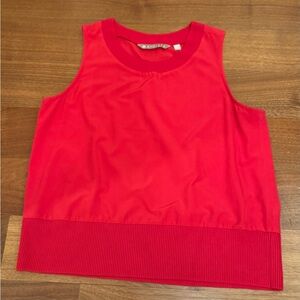 Athleta Red Sleeveless Women's Top